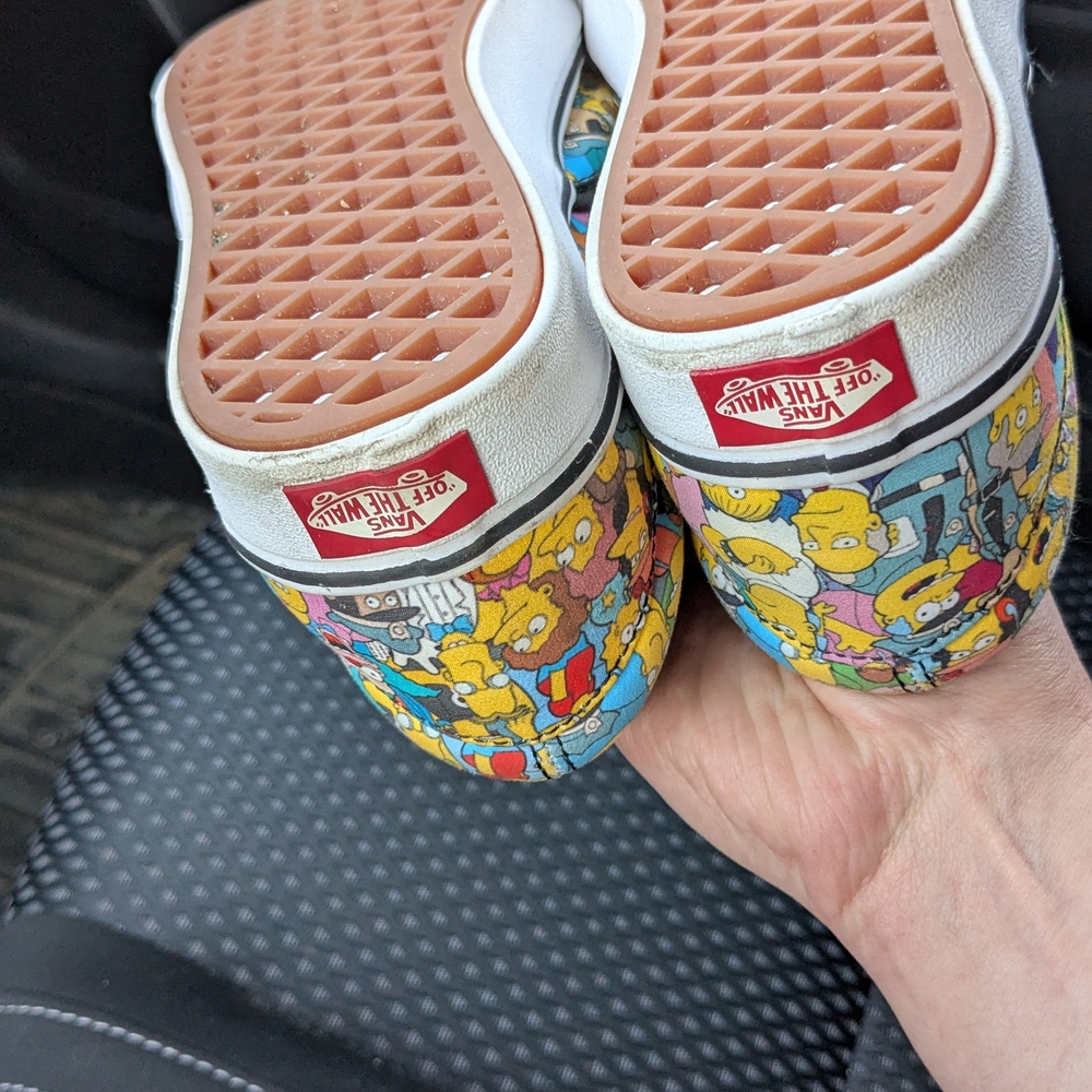 Simpsons Vans Slip Ons - Women's 8/Men's 6.5 - Picture 6 of 7